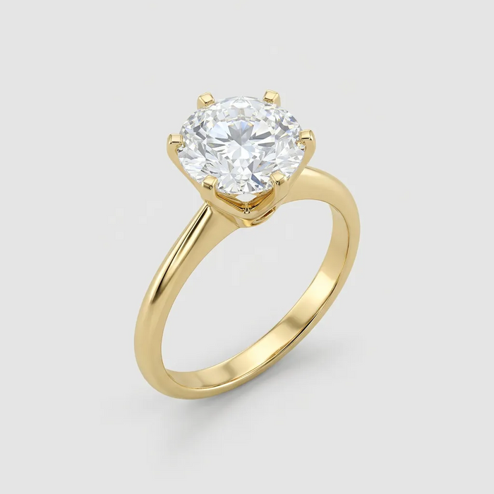 3.02 Carat D color Vs1 yuvarlak IGI Sertifikalı Laboratuvar Pırlanta Yüzük