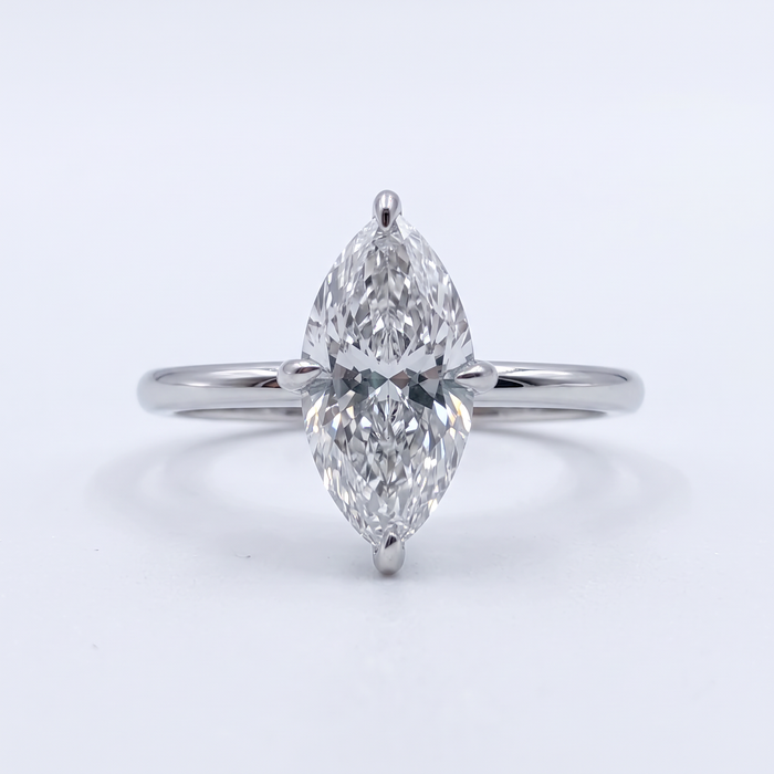Markiz 1.08 ct D color Vs1 IGI Sertifikalı Labaratuvar Pırlanta Yüzük