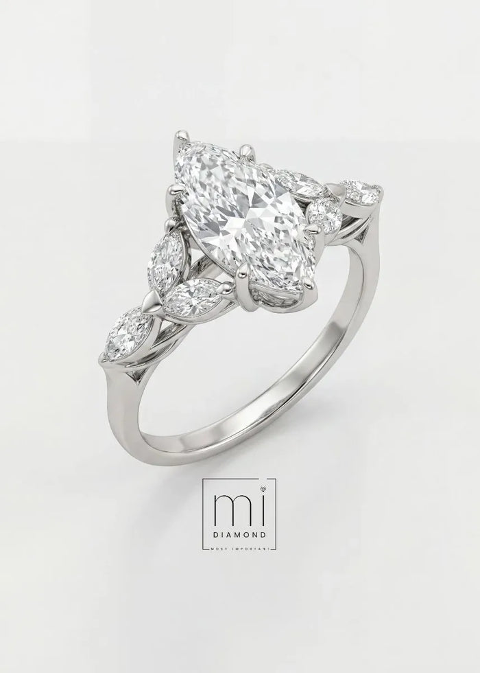 2.38 Carat D color Vs1 Mekik IGI sertifikalı  Lab. Pırlanta Yüzük 1