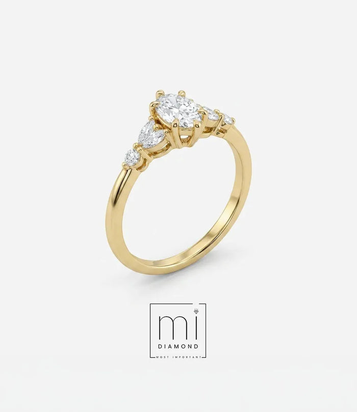 Oval Vintage 0.55ct  IGI Sertifikalı Lab. Pırlanta 1