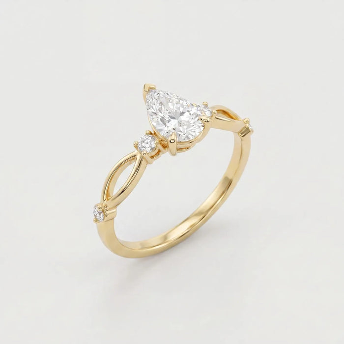 0.70 ct Damla Vintage Uluslararsı IGI sertifikalı labaratuvar pırlanta yüzük. 1