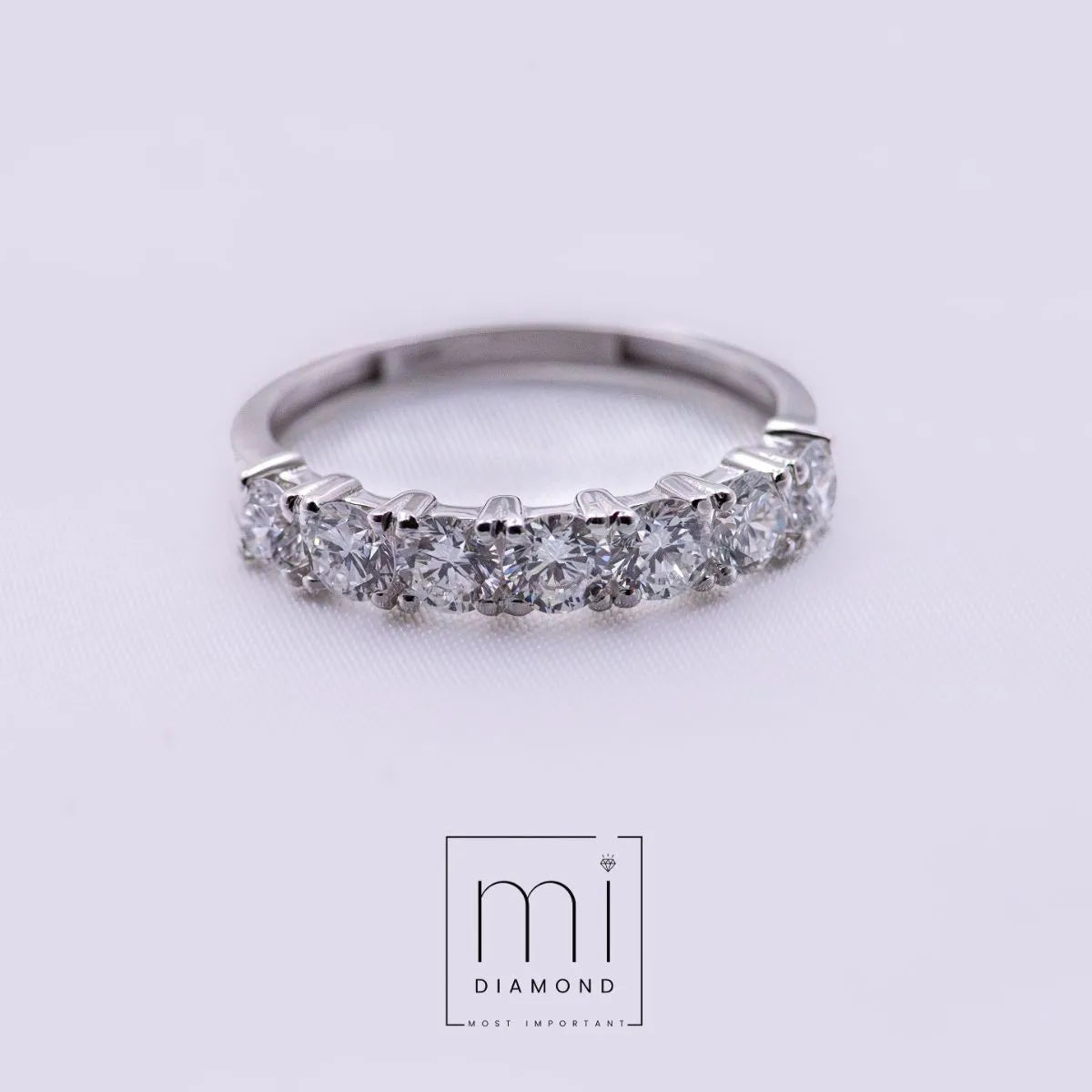 1.20 Carat-Yuvarlak Yarımtur-IGI Sertifikalı Lab. Pırlanta Yüzük 1