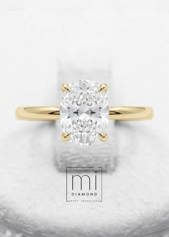 1.01 Carat D color Vs1 Oval IGI Sertifikalı Laboratuvar Pırlanta Yüzük