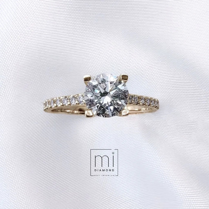 1.27 Carat Yuvarlak D Color Vs1 IGI Sertifikalı Lab. Pırlanta Yüzük 1