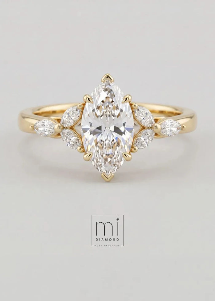 2.37 Carat D color Vs1 Mekik IGI Sertifikalı Lab. Pırlanta Yüzük 1