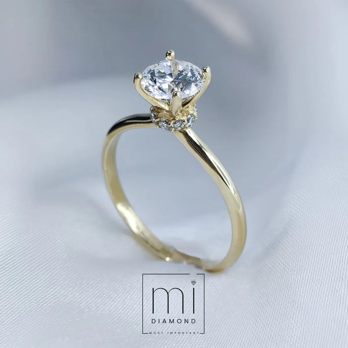 1.08 Carat D color Vs1  IGI Sertifikalı Lab. Pırlanta Yüzük 1