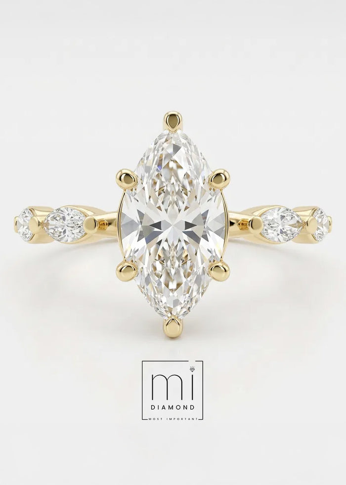 1.24 Carat D color Vs1 oval IGI Sertifikalı Laboratuvar Pırlanta Yüzük