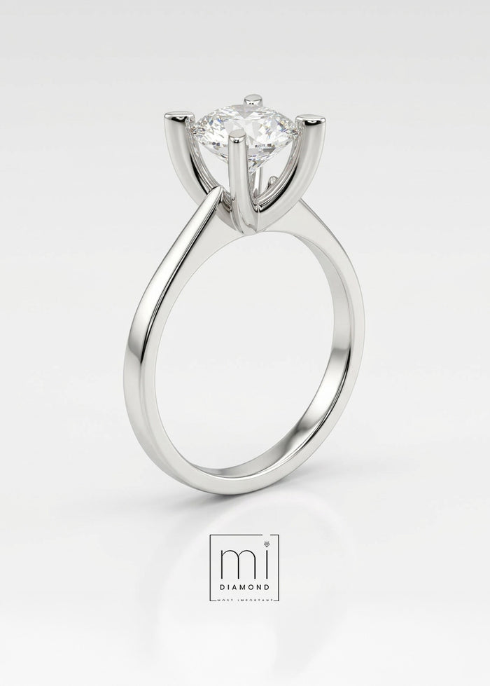 1.53 Carat D color Vs1 Yuvarlak IGI Sertifikalı Laboratuvar Pırlanta Yüzük