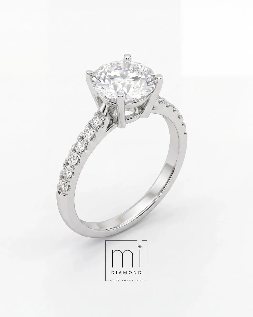 3.35 Carat D color Vs1 Round IGI Sertifikalı Lab. Pırlanta yüzük 1