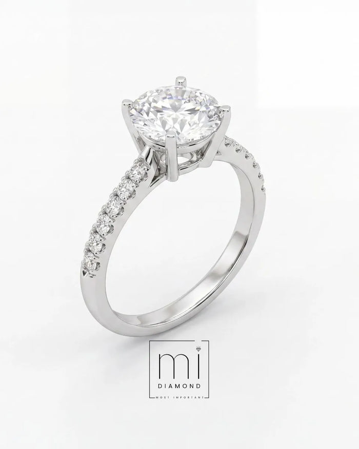 3.35 Carat D color Vs1 Round IGI Sertifikalı Lab. Pırlanta yüzük 1