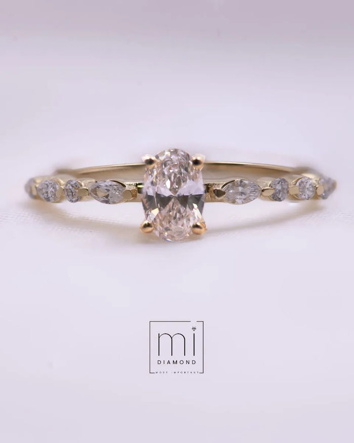 0.60 Carat Round IGI Sertifikalı Labaratuvar Pırlantalı Yüzük 1