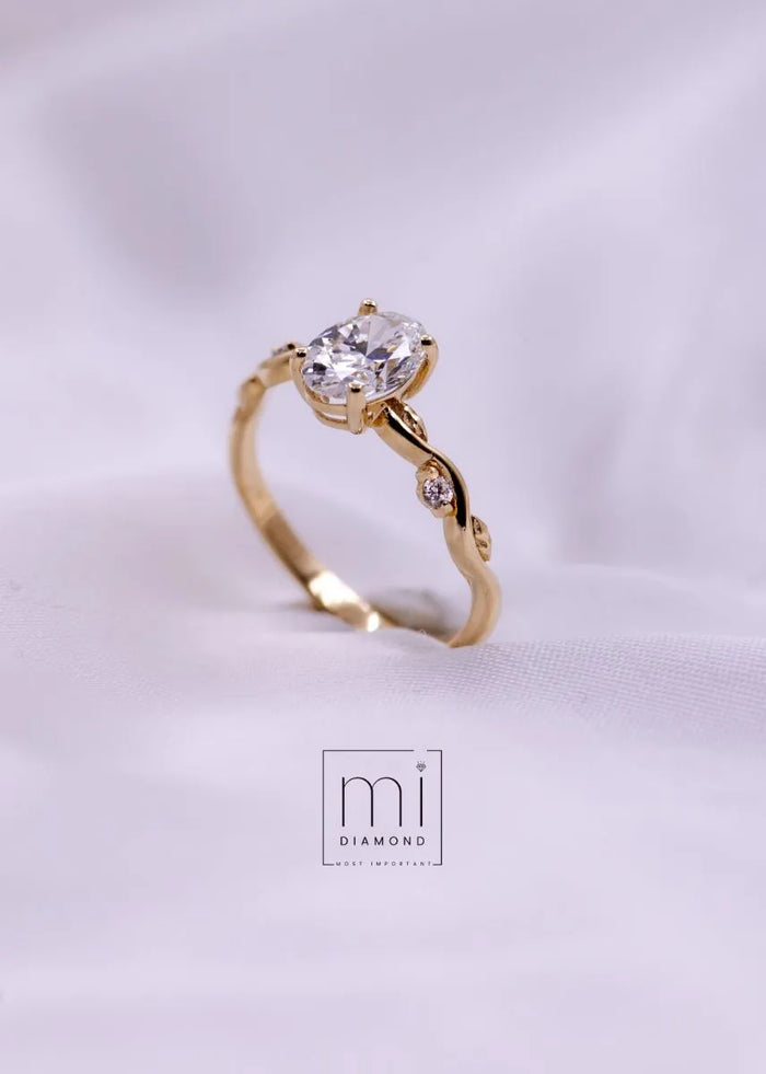 Oval Vintage 1.93 ct D color Vs1 IGI Sertifikalı Lab. Pırlanta 1