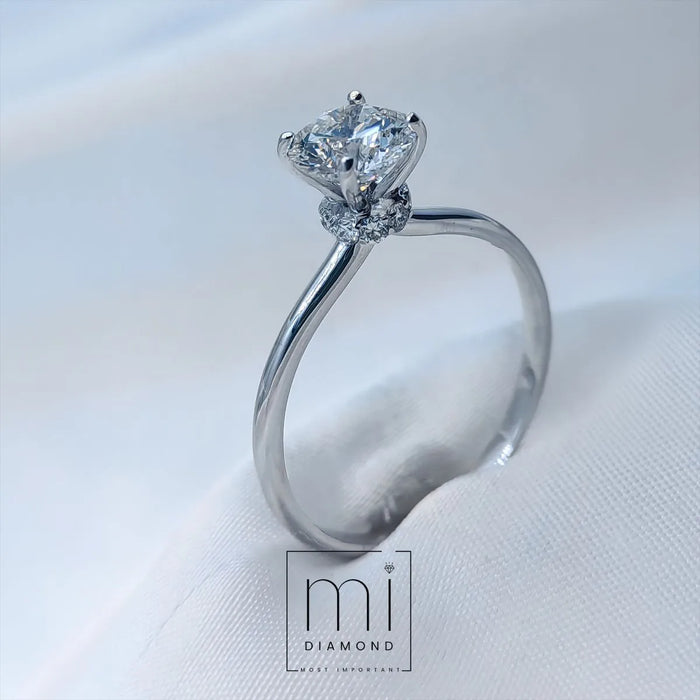 1.20 Carat- D COLOR VS1-Yuvarlak-IGI Sertifikalı Lab. Pırlanta Yüzük 1