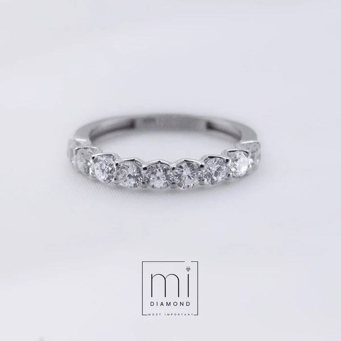 1.05 Carat-Yuvarlak Yarımtur-IGI Sertifikalı Lab. Pırlanta Yüzük 1